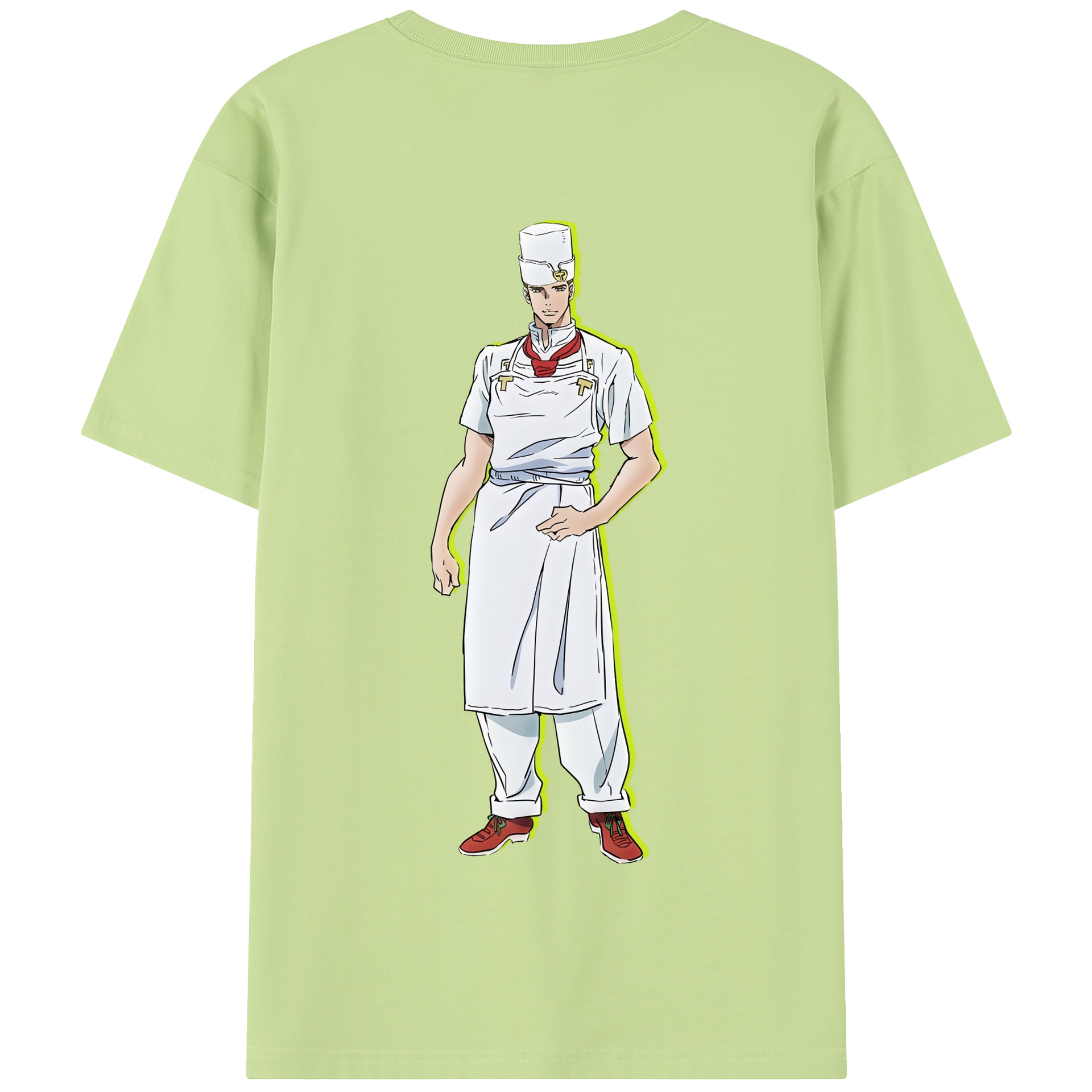 （画像用） ジョジョの奇妙な冒険 Tonio Trussardi JoJo's Bizarre Adventure トニオ?トラッサルディ 綿100％半袖Tシャツ（背面プリント）
